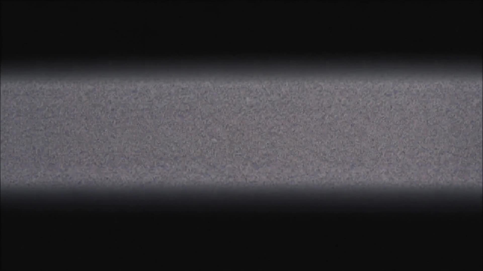 A line of light, the tube warming up
