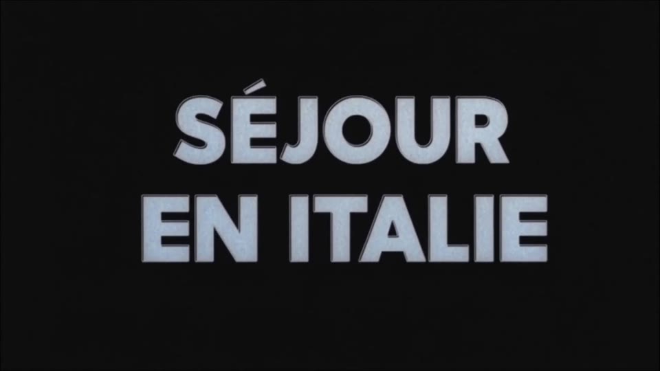 Séjour en Italie white on black
